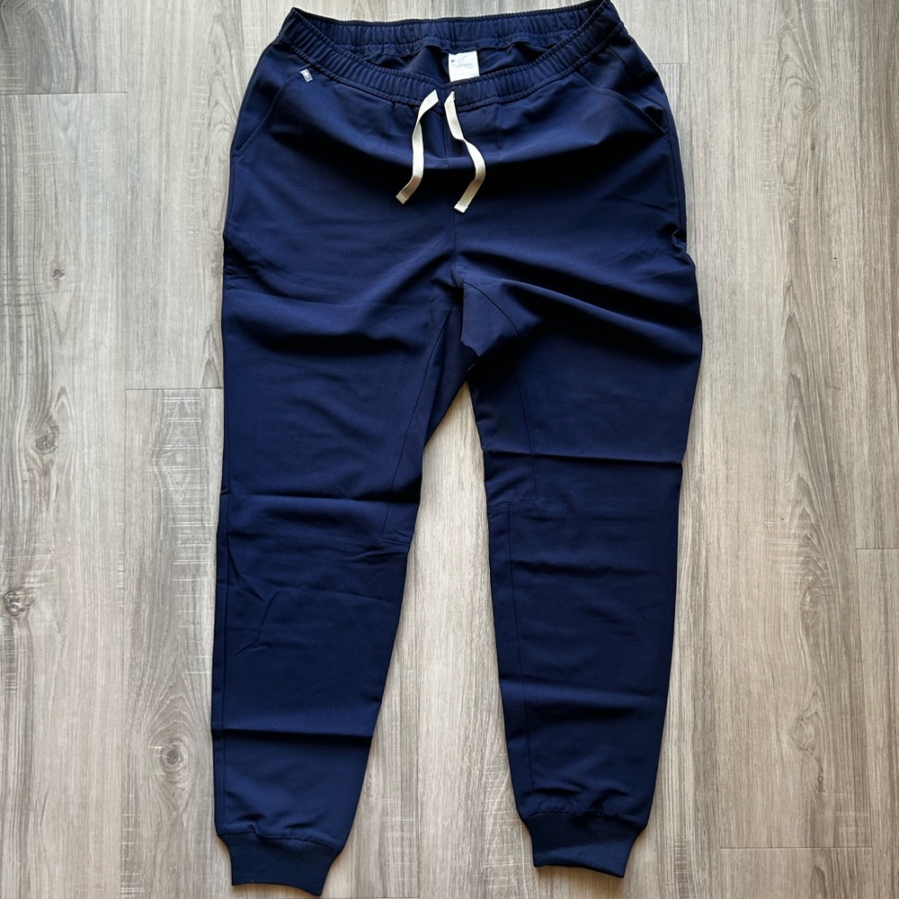 Navy Blue Figs Pisco Jogger Scrub Pants